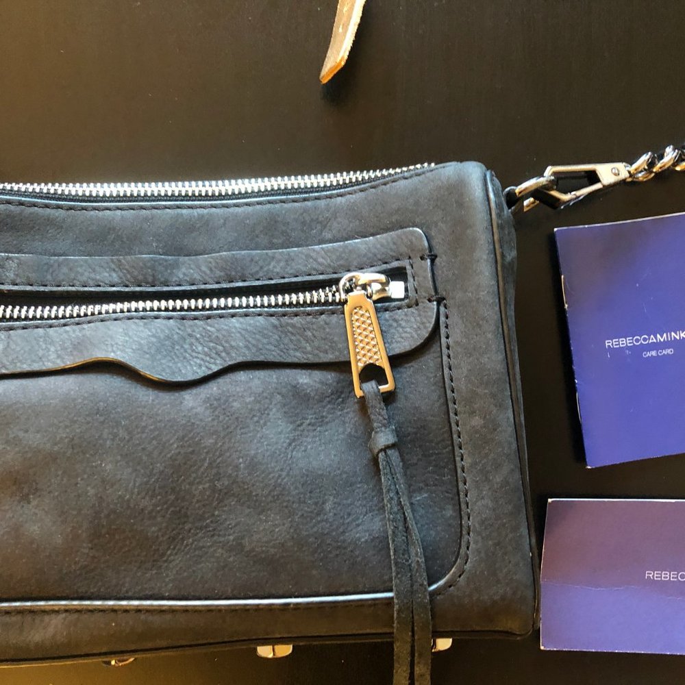 Dark Grey/ Blue Suede Rebecca Minkoff Cross Body